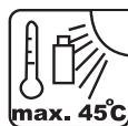 YARDFORCE MB 400 - Symboles d'avertissement sur la batterie - 4