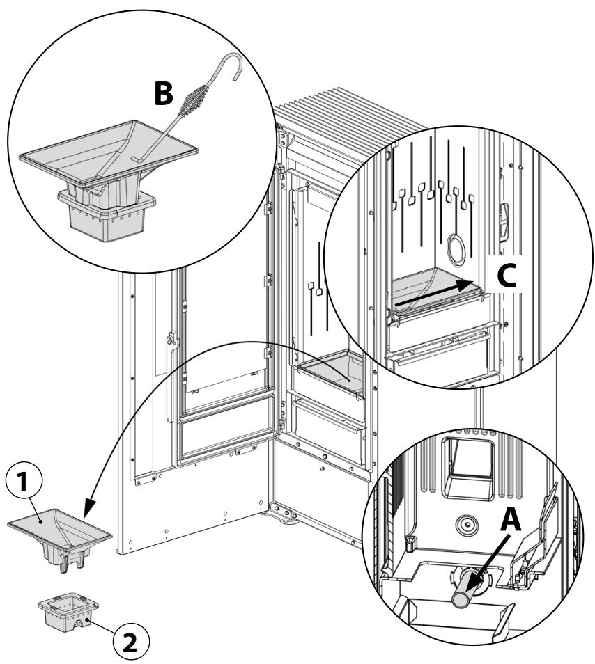 EXTRAFLAME SHARON PLUS CX - BRASIER ET CHAMBRE DE COMBUSTION - 1