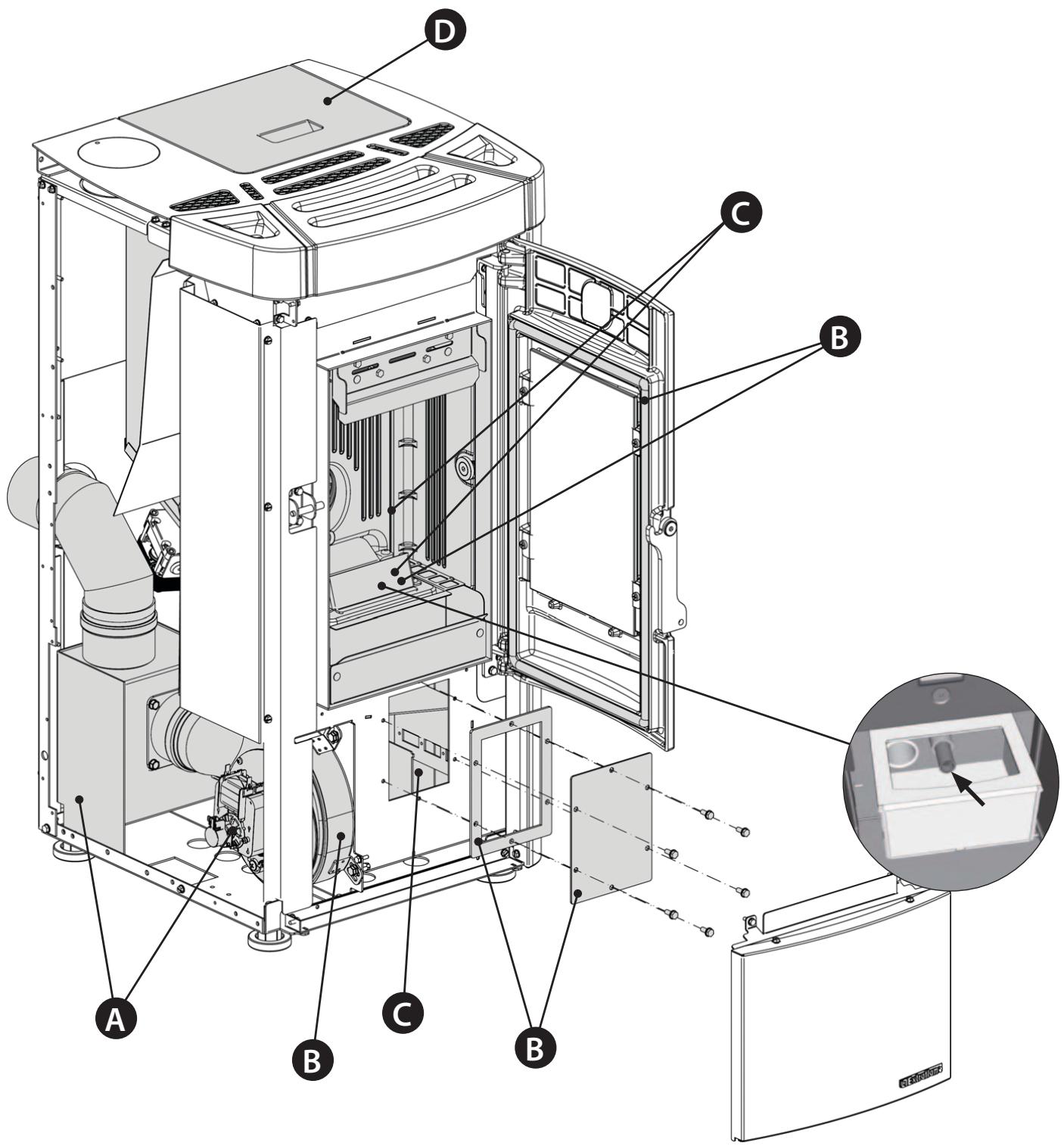 EXTRAFLAME MOIRA EVO - MISE HORS SERVICE (FIN DE SAISON) - 3