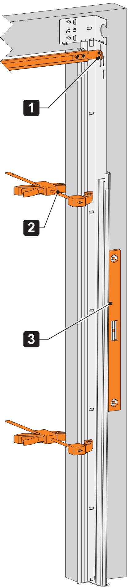FLEXIDOOR ESSENTIEL - Fixation du rail de liaison. - 7