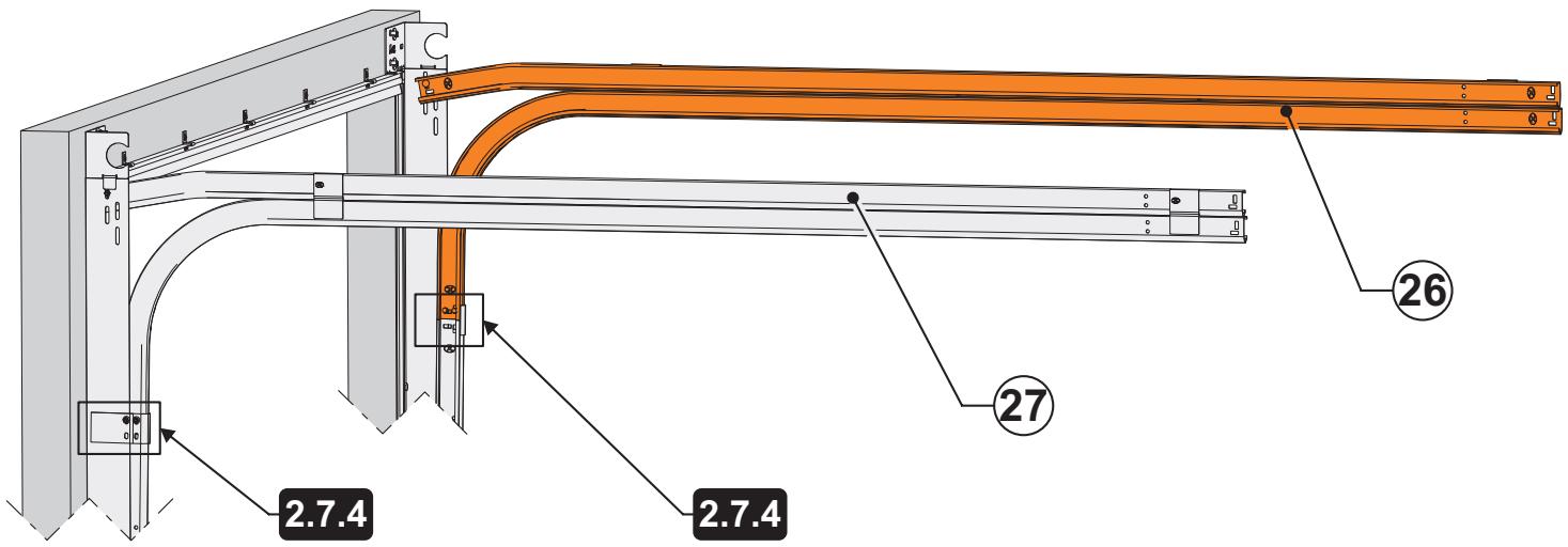 FLEXIDOOR ESSENTIEL - Répéter les étapes 2.7.1 à 2.7.2 pour fixer la deuxième cornière. - 3