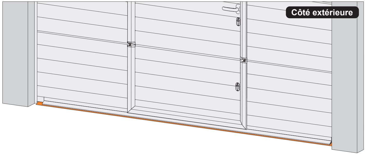 FLEXIDOOR ESSENTIEL - Régler le joint du panneau inférieur - 1