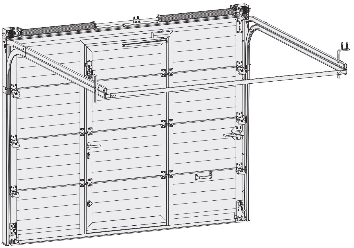 FLEXIDOOR ESSENTIEL - Porte Sectionnelle Essentiel avec portillon - 1