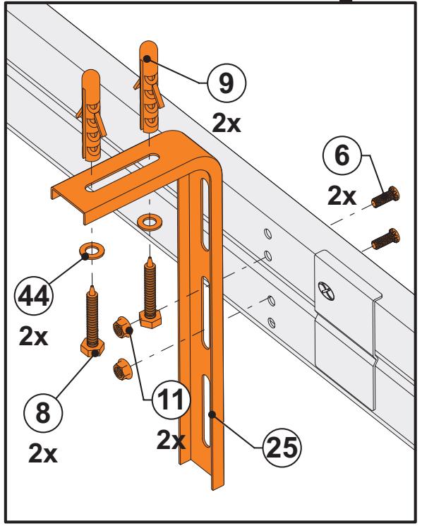 FLEXIDOOR ESSENTIEL - Fixation des rails au plafond - 2