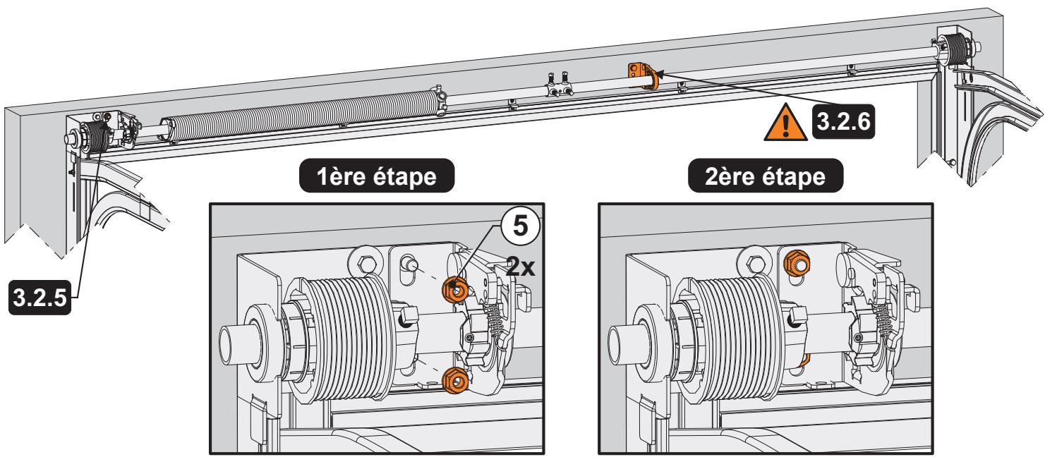 FLEXIDOOR ESSENTIEL RAINURES - Fixation de l'arbre aux cornières - 14