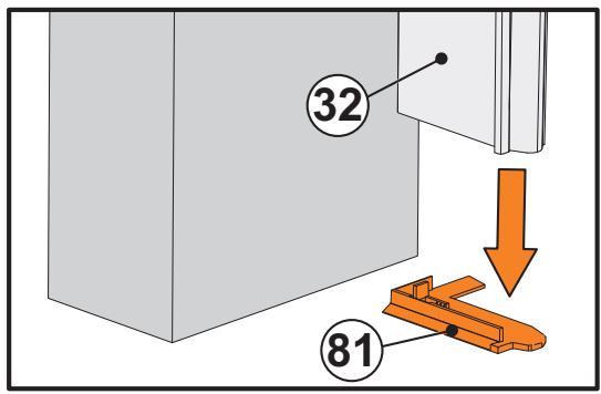 FLEXIDOOR ESSENTIEL RAINURES - Positionner la cornière (32). - 4