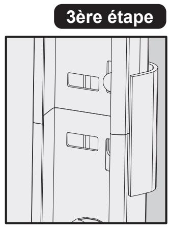 FLEXIDOOR ESSENTIEL RAINURES - Aligner les rails verticaux des équcherres (31 et 32) avec les rails horizontally (26 et 27) avec une pince, de façon à ce que le galet en passant n'ait pas de points culminant. - 3