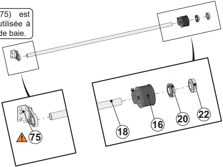 FLEXIDOOR ESSENTIEL RAINURES - Arbre (Côté droit) - 2