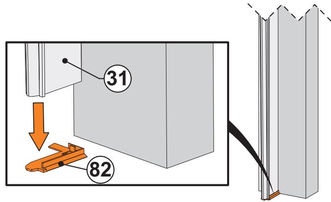 FLEXIDOOR ESSENTIEL RAINURES - Fixation de la deuxième cornière (31) - 3