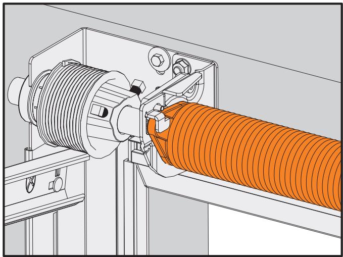 FLEXIDOOR ESSENTIEL RAINURES - Positionner le ressort. - 4