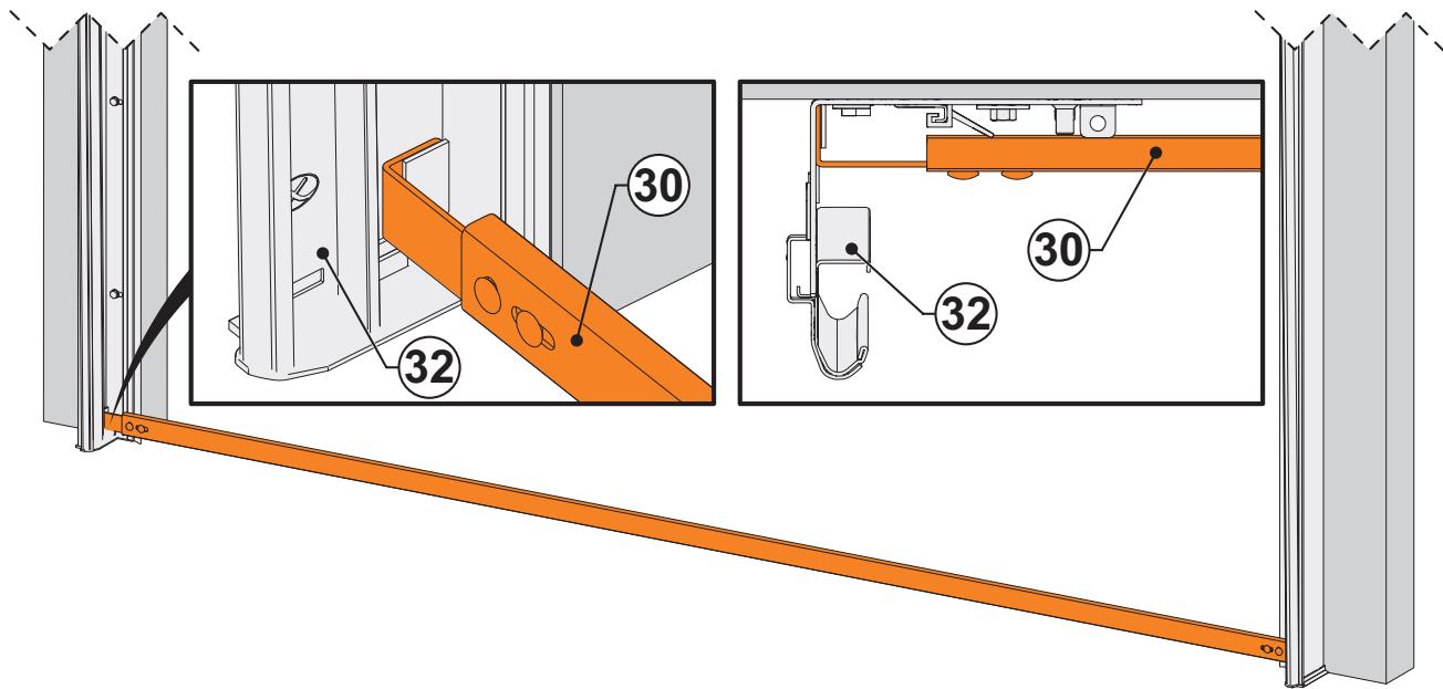 FLEXIDOOR ESSENTIEL RAINURES - Fixation de la deuxième cornière (31) - 4