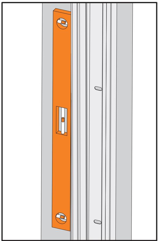 FLEXIDOOR ESSENTIEL RAINURES - Positionner la cornière (32). - 7