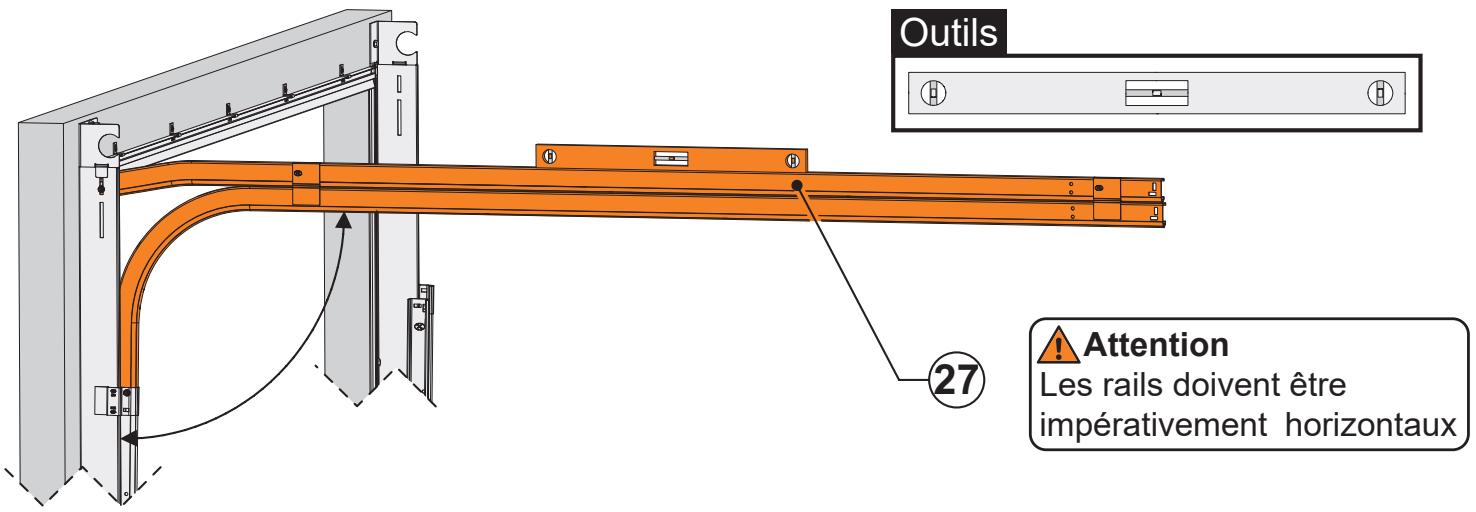 FLEXIDOOR ESSENTIEL RAINURES - Vérifier l'horizontalité du rail. - 1