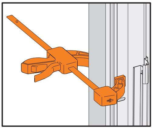 FLEXIDOOR PORTE GARAGE SECT.MOTO - Fixation du rail de liaison. - 5