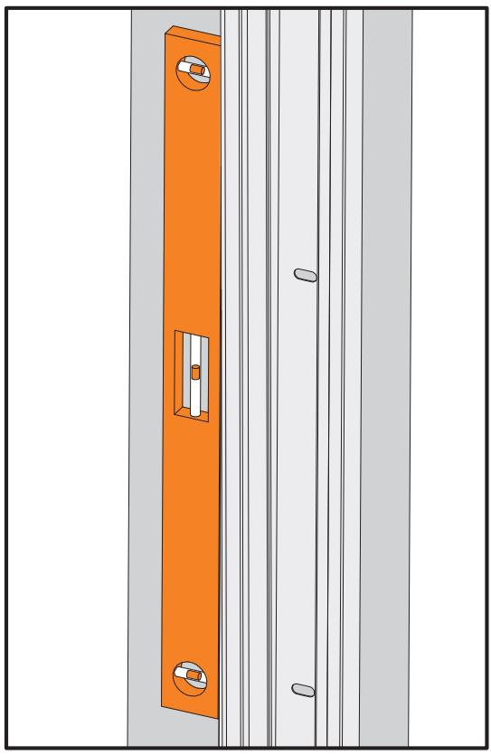 FLEXIDOOR PORTE GARAGE SECT.MOTO - Positionner la cornière (32). - 7