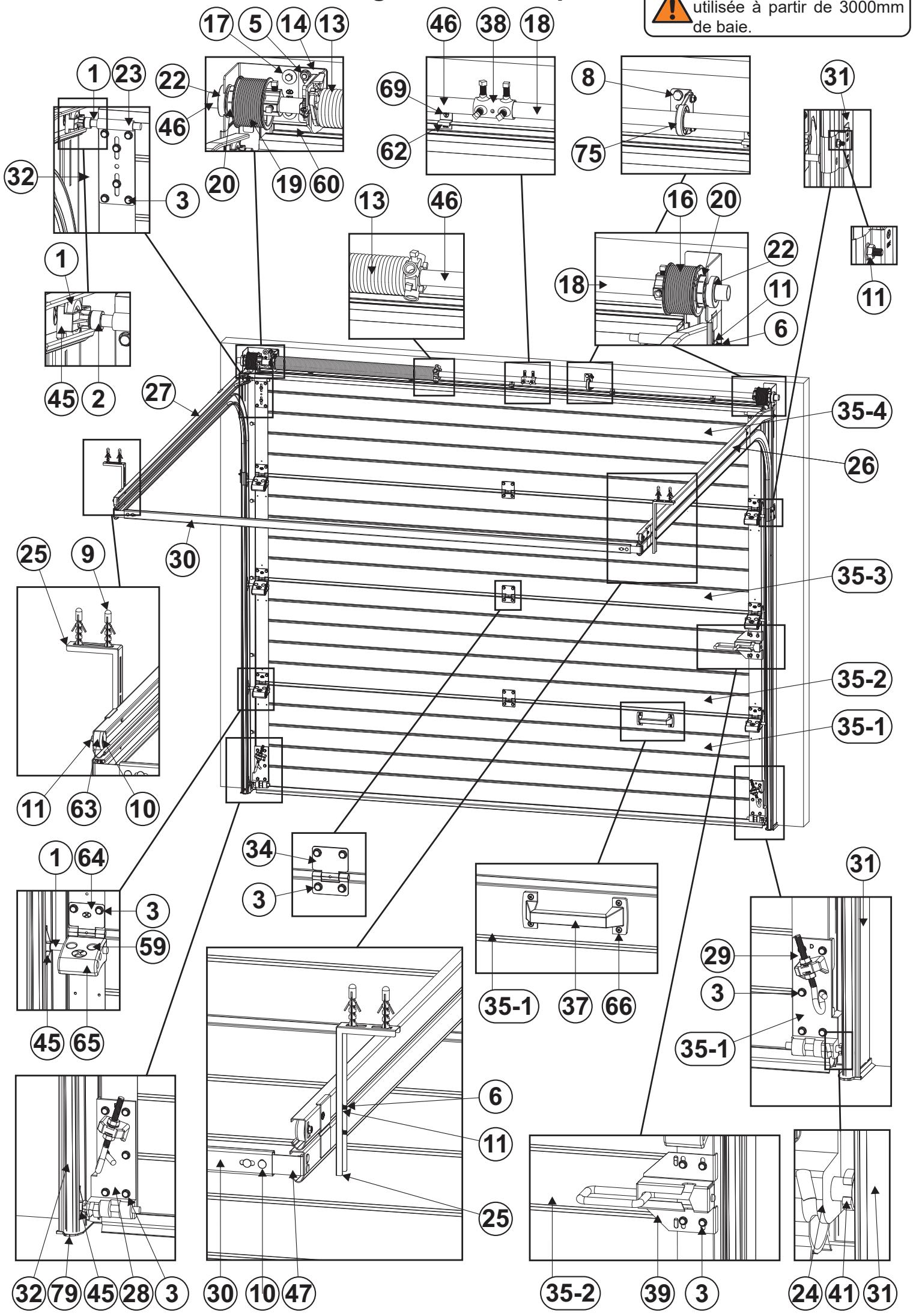 FLEXIDOOR PORTE GARAGE SECT.MOTO - Conclusion de l'installation de la porte - 2