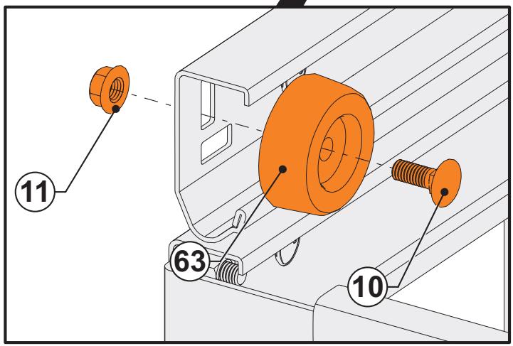 FLEXIDOOR PORTE GARAGE SECT.MOTO - Fixation des boutons d'arrêté dans les rails horizontally - 4
