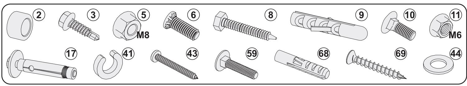 FLEXIDOOR PORTE GARAGE SECT.MOTO - Outils nécessaires pour l'installation - 2