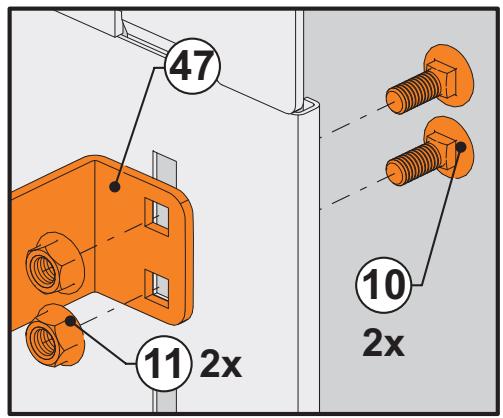FLEXIDOOR PORTE GARAGE SECT.MOTO - Fixation du rail de liaison. - 4