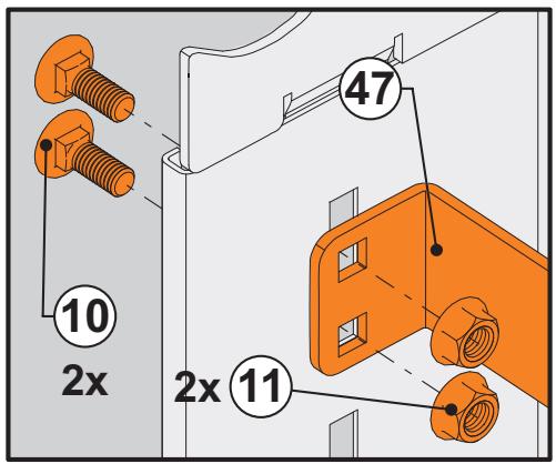 FLEXIDOOR PORTE GARAGE SECT.MOTO - Fixation du rail de liaison. - 3