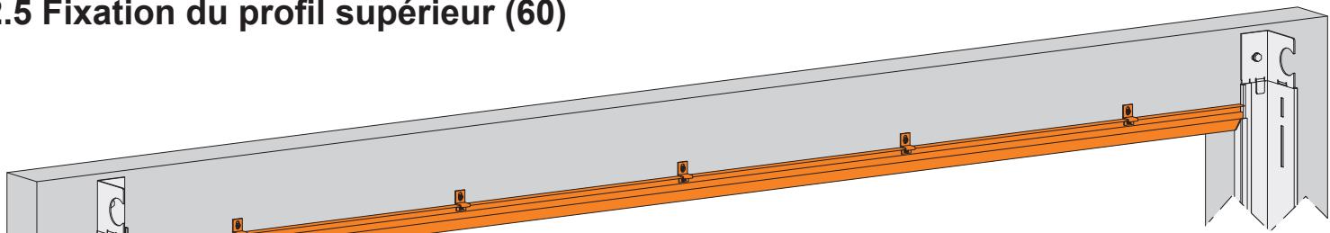 FLEXIDOOR BAIE MAXIMALE - Fixation du profil supérieur (60) - 1