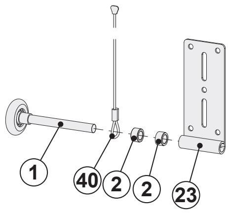 FLEXIDOOR BAIE MAXIMALE - Monter les galets. - 1