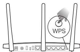 TP-LINK AC750 - Method 3: Via the WPS Button - 1