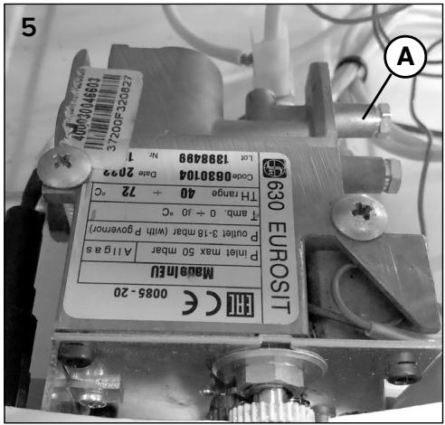 ARISTON SGA X 120 - SGA X 160 SGA X 200 - CONTRÔLE DE LA PRESSION D'ALIMENTATION - 1