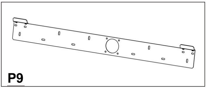 OPTIMEA OAC-270-SDIN - Fixation de la platine de support mural - 1
