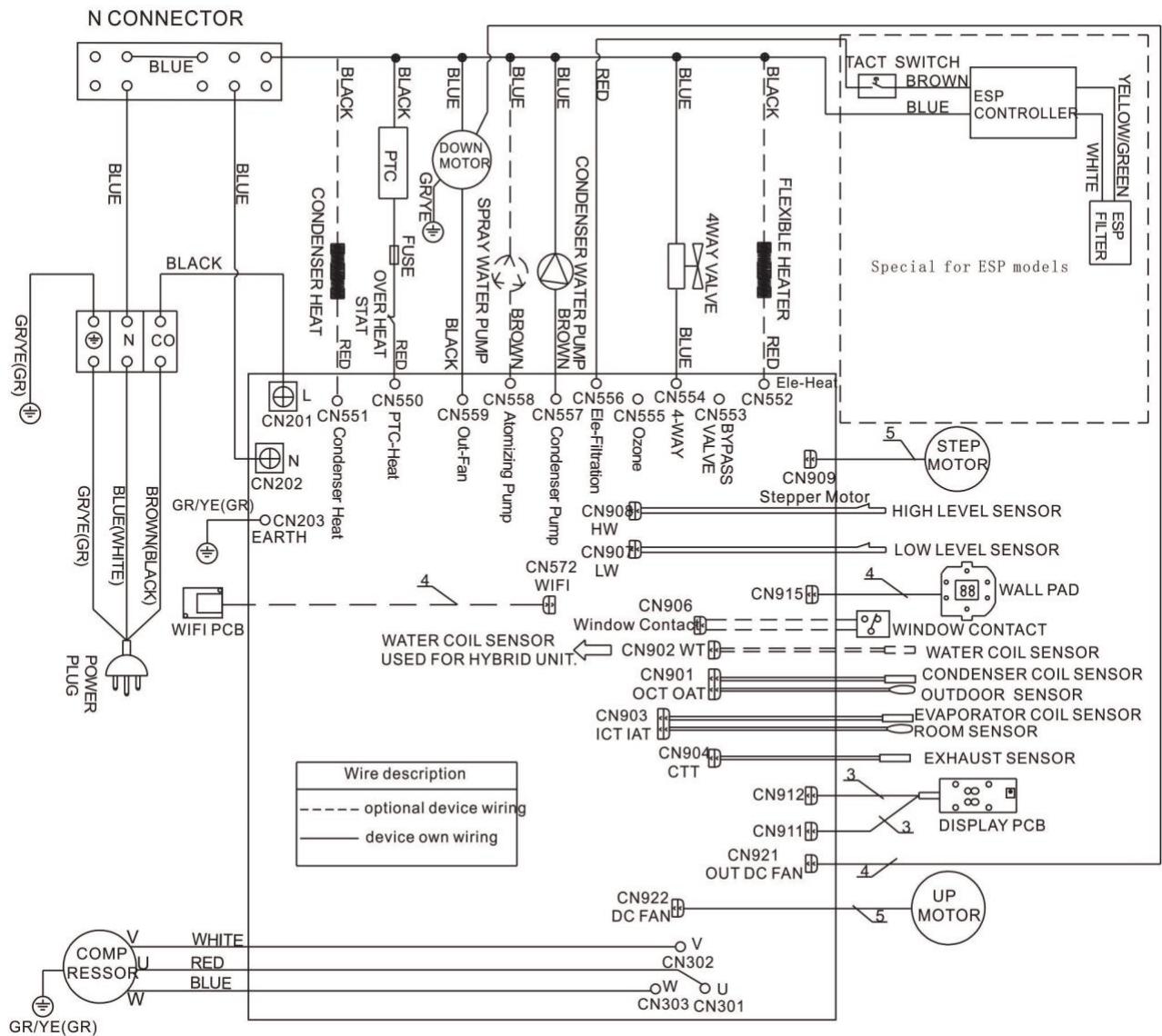 OPTIMEA OAC-270-SDIN - Schéma de câblage - 1