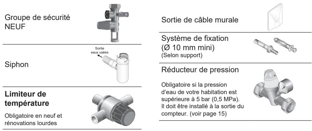 SAUTER GUELMA CONNECTé - Accessoires à prévoir - 1
