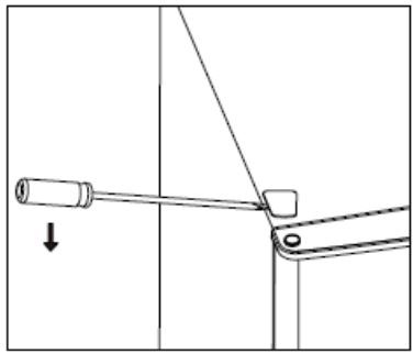 FRIONOR FP1434ESIL - FP1434E - Inversion du sens d'ouverture des portes - 2