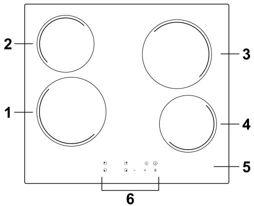 CANDY CH64CCTT/1 - Top View - 1