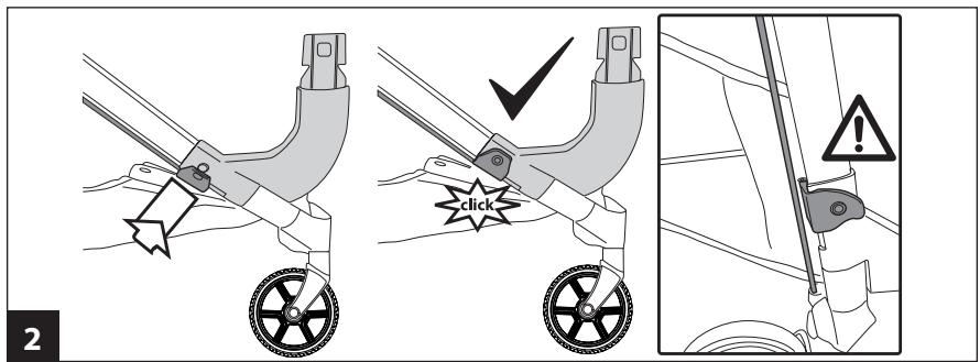 Diagram illustrating how to switch a car seatbelt, showing step-by-step instructions with warning symbols and labels.