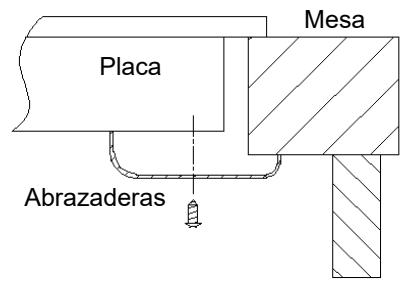 CANDY CI633MCBB - Colocar las abrazaderas de fiejación - 2