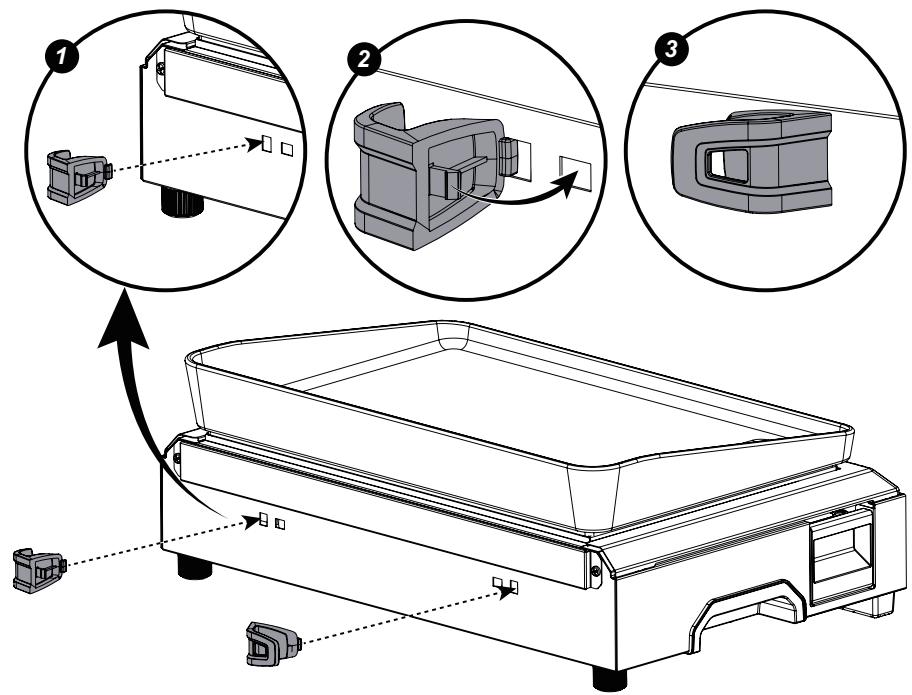 CAMPINGAZ 1XD - 1/ FITTING THE CABLE STORAGE HOOKS - 1