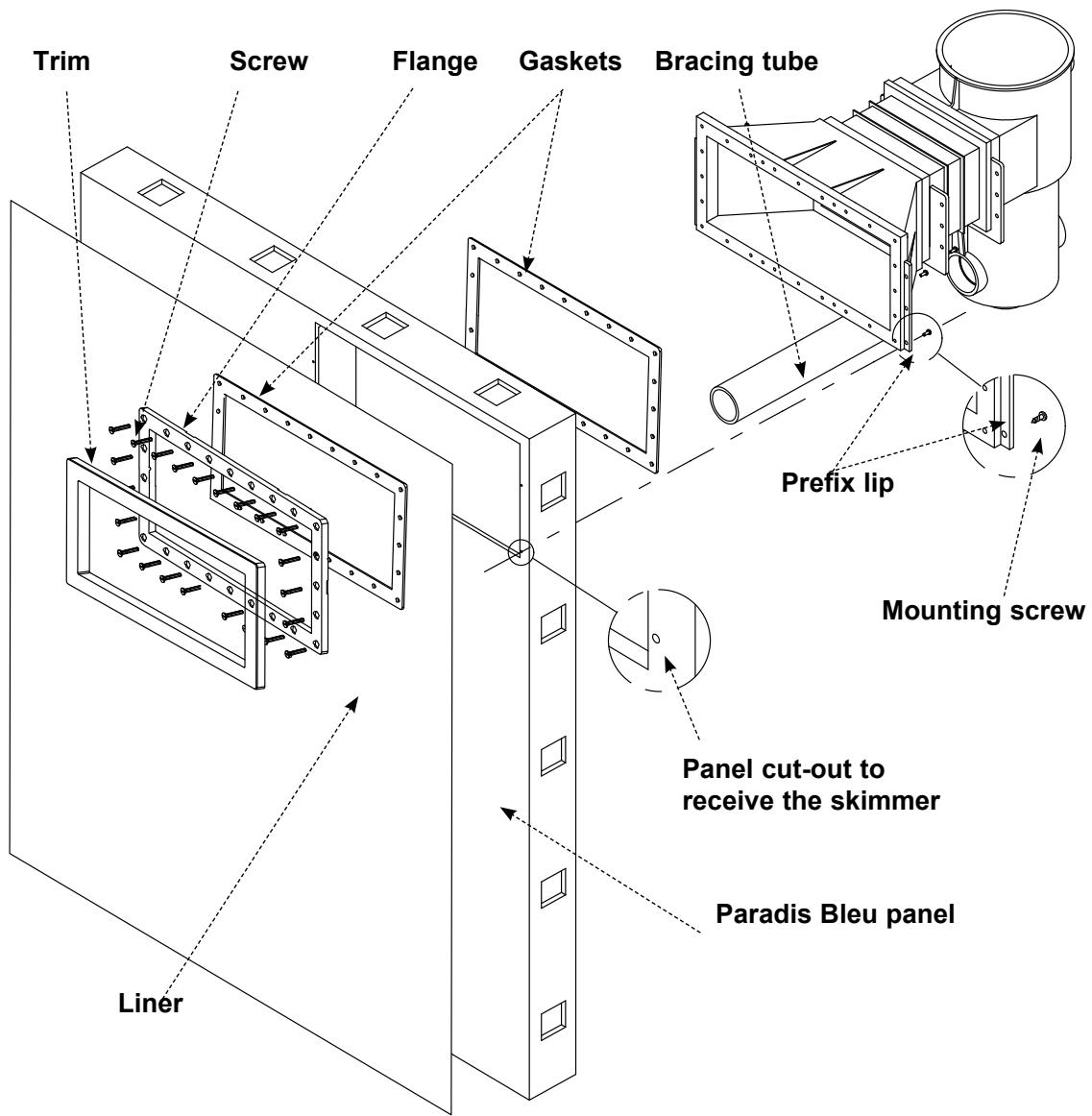 BWT PARADIS BLEU - Installing the Skimmer WM-Long code 40261029 - 1
