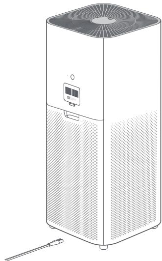 Xiaomi Smart Air Purifier 4 Pro - Menghubungkan ke outlet listrik - 2