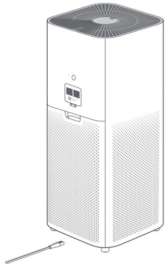 Xiaomi Smart Air Purifier 4 Pro - Anschluss an eine Steckdose - 1