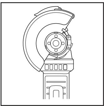 DEXTER 800AG2-125.5001 EAN CODE : 3276007726442 Angle Grinder - Τοποθέτηση ή αφαίρεση του προστατευτικού καλύμματος - 1
