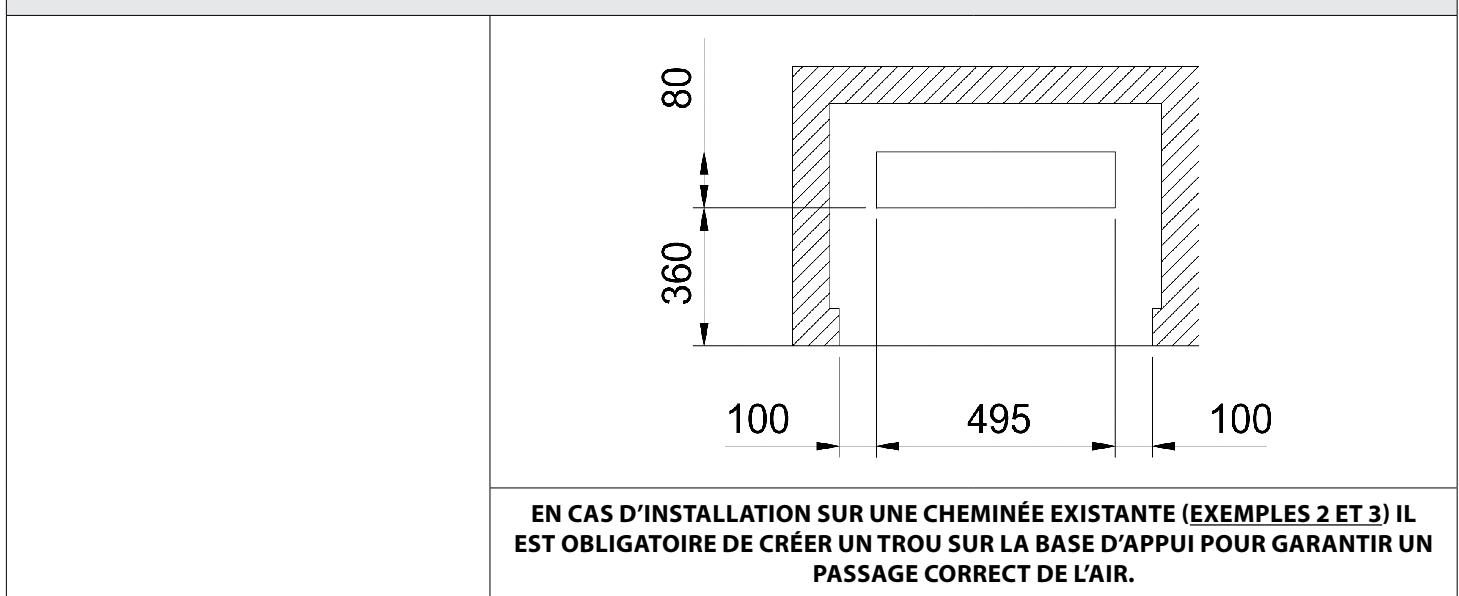 EXTRAFLAME INSERTO COMFORT P70 AIR - P70 AIR PLUS - CONDUIT DE RENOUVELLEMENT DE L'AIR - 1