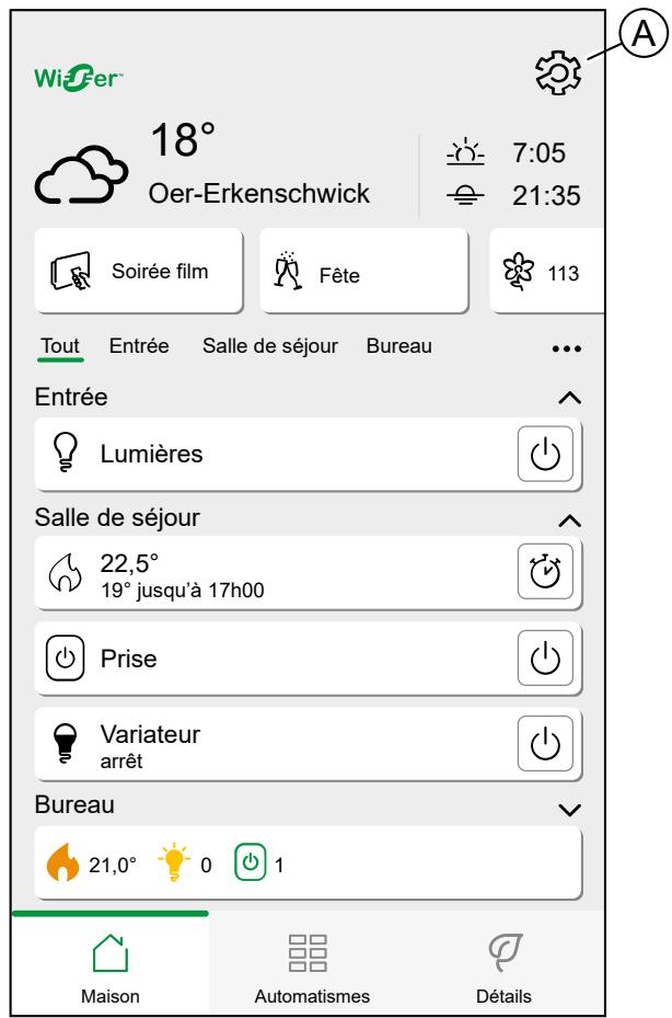 SCHNEIDER ELECTRIC MUREVA EVLINK - Réglages de l'application - 1