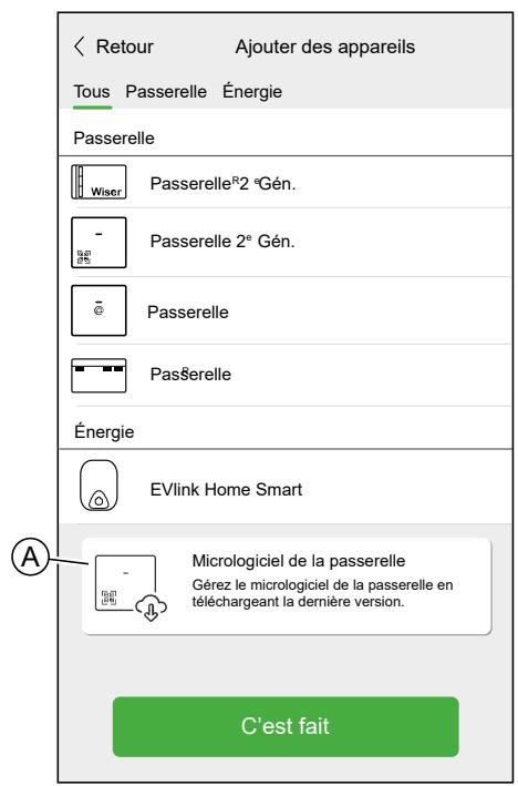 SCHNEIDER ELECTRIC MUREVA EVLINK - Téléchargement du micrologiciel de la passerelle dans l'application - 1