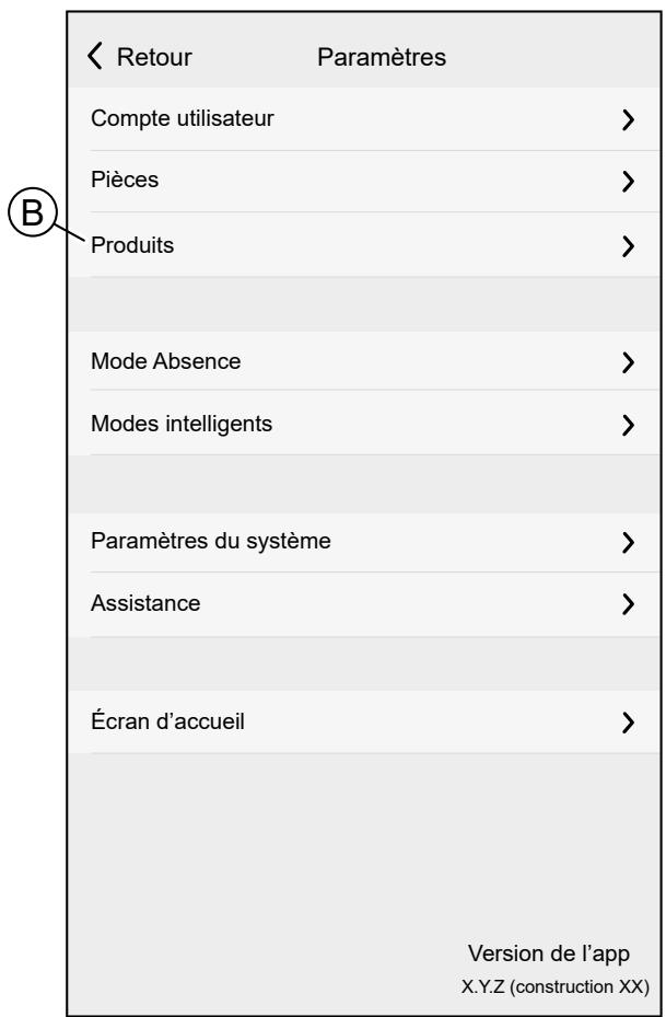 SCHNEIDER ELECTRIC MUREVA EVLINK - Appuyez sur Equipements (B). - 1