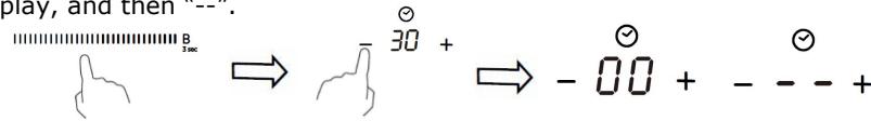 ROSIERES RIFS85MCTT/1 - Setting the timer to turn one cooking zone off - 1