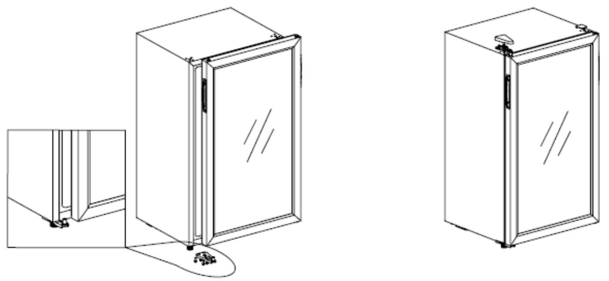 BRANDT BFW105GB - Inverser le sens d'ouverture des portes - 3