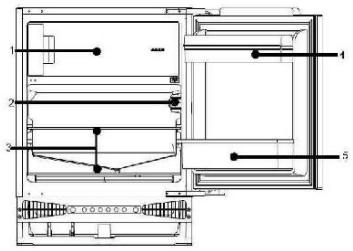 CANDY CM4SE68W - KJØLESKAPDIAGRAM - 1