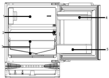 CANDY CM4SE68W - DIAGRAMA DO FRIGORÍFICO - 1