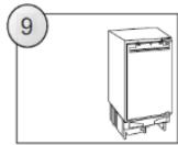 CANDY CM4SE68W - FITTING FURNITURE BOARD TO APPLIANCE DOOR - 8