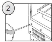 CANDY CM4SE68W - DE PLANK VAN HET MEUBEL OP DE DEUR VAN HET APPARAAT VASTMAKEN - 2